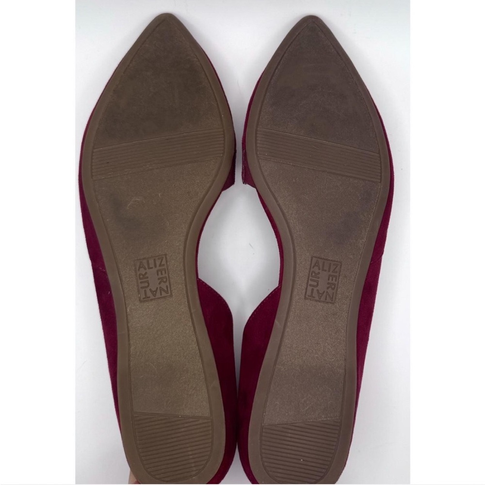 Naturalizer Red Suede Flats - Picture 4 of 5